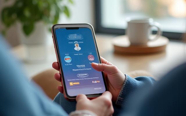 Citoyen effectuant un paiement en ligne sur une tablette